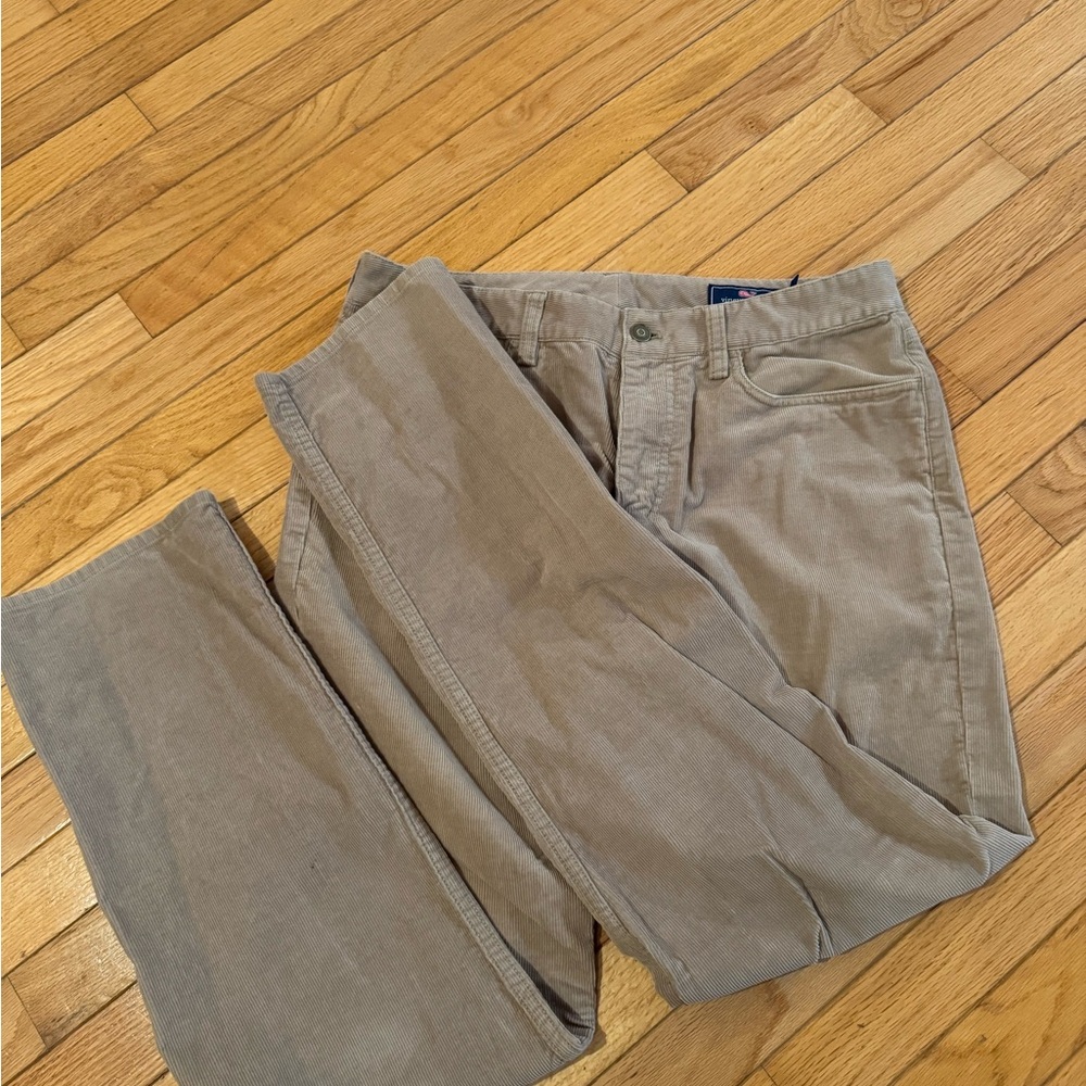 Vineyard Vines Men's Beige Corduroy Pants